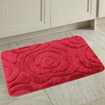 flowered bathroom rugs